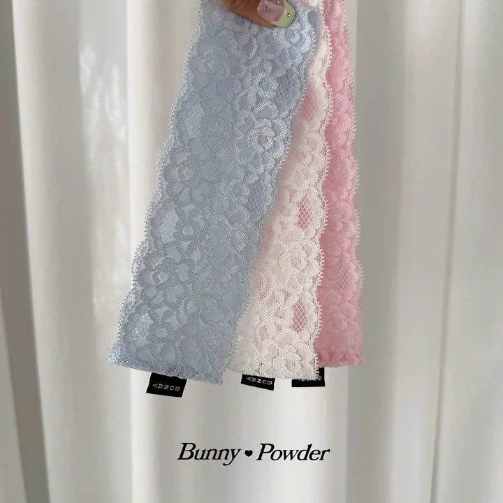 Bunny Powder - Korean Children Fashion - #kidsstore - Lace Hairband