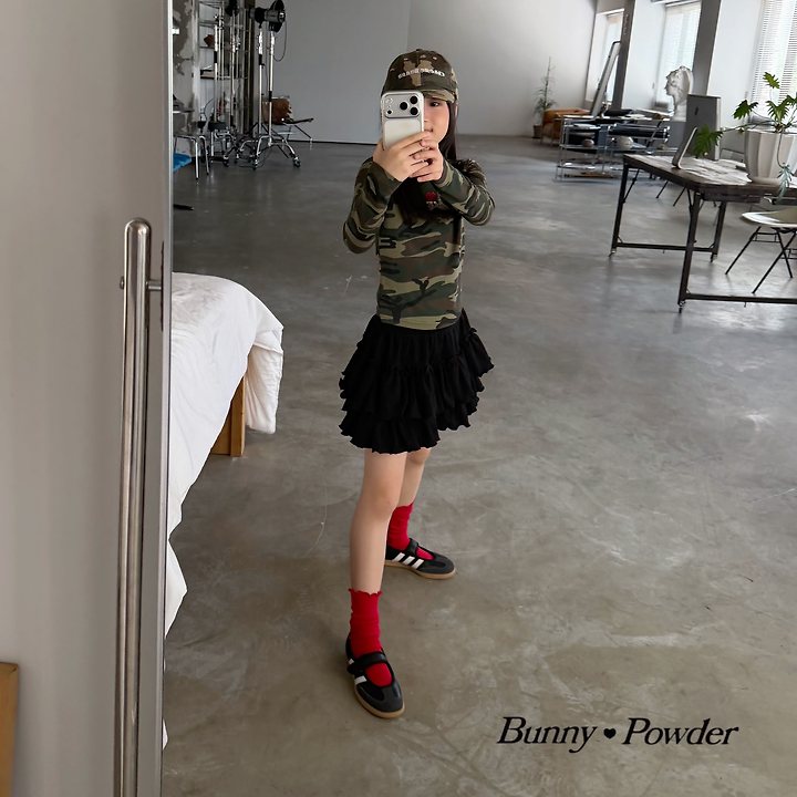 Bunny Powder - Korean Children Fashion - #kidsstore - Waffle Cancan Bloomer Pants - 6