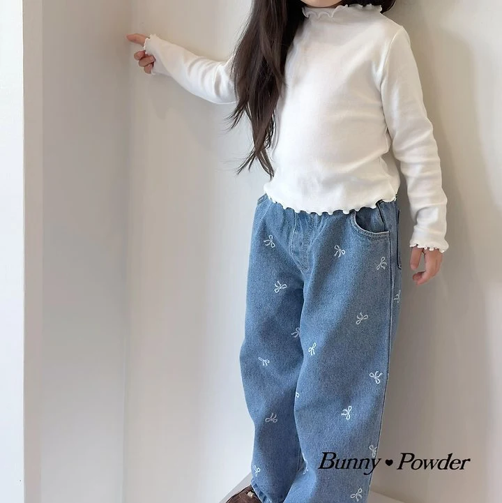 Bunny Powder - Korean Children Fashion - #kidsstore - Yuri Half Turtleneck Tee - 11