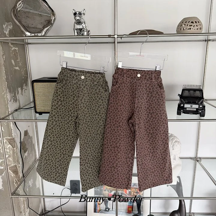 Bunny Powder - Korean Children Fashion - #kidsstore - Leopard Pants