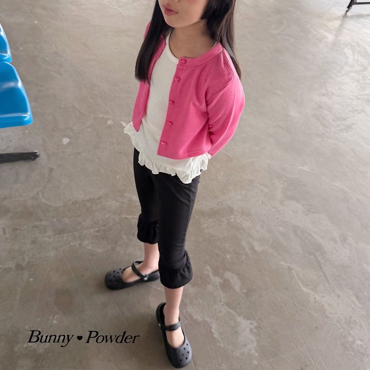 Bunny Powder - Korean Children Fashion - #kidzfashiontrend - Heart Eyelet Tee - 8