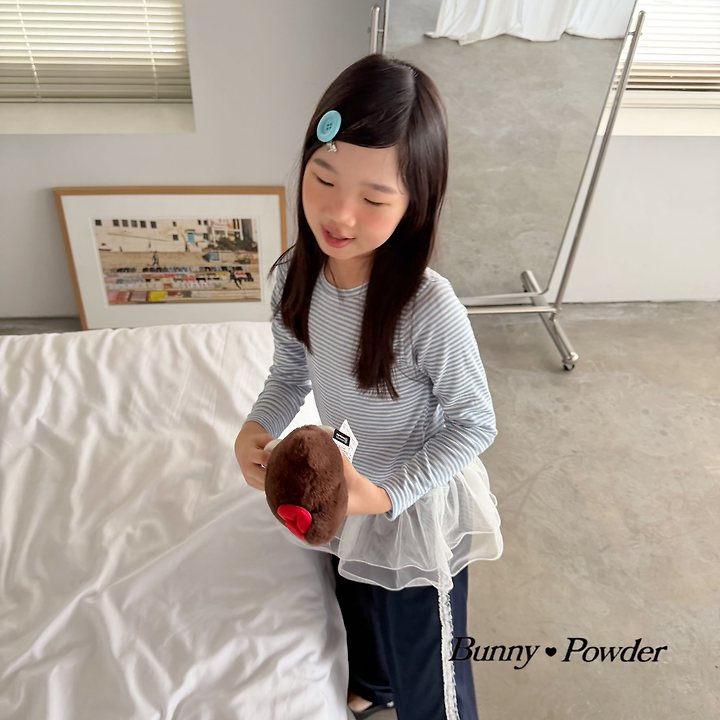 Bunny Powder - Korean Children Fashion - #kidsstore - Cha Stripe Tee - 4