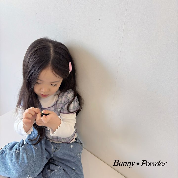 Bunny Powder - Korean Children Fashion - #kidzfashiontrend - Ribbon Denim Pants - 10