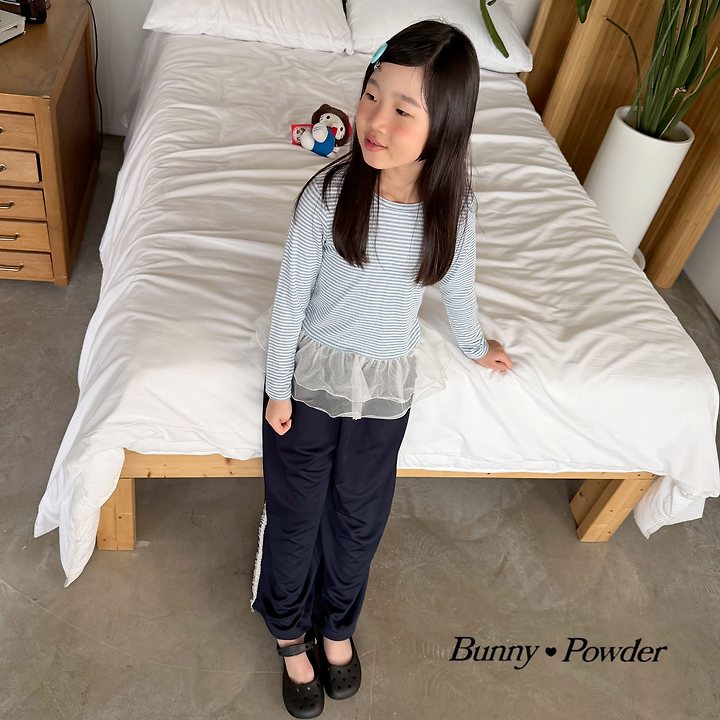 Bunny Powder - Korean Children Fashion - #littlefashionista - Cha Stripe Tee - 6