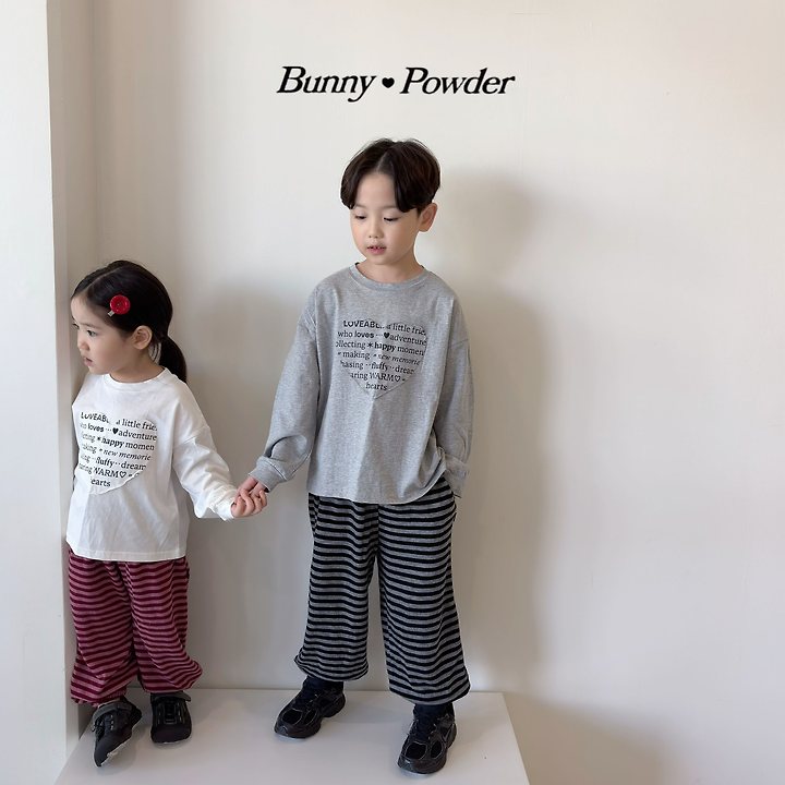 Bunny Powder - Korean Children Fashion - #littlefashionista - Warm Heart Tee - 8