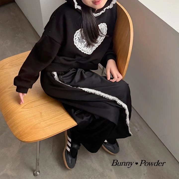 Bunny Powder - Korean Children Fashion - #littlefashionista - Lace Track Pants - 7
