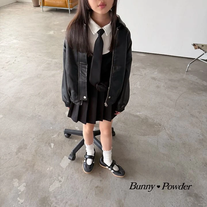 Bunny Powder - Korean Children Fashion - #littlefashionista - Vegan Leather Jumper - 7