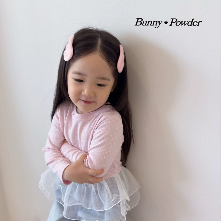 Bunny Powder - Korean Children Fashion - #littlefashionista - Cha Dot Tee - 11
