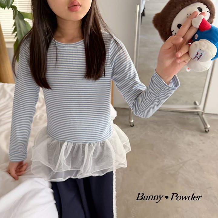 Bunny Powder - Korean Children Fashion - #magicofchildhood - Cha Stripe Tee - 7
