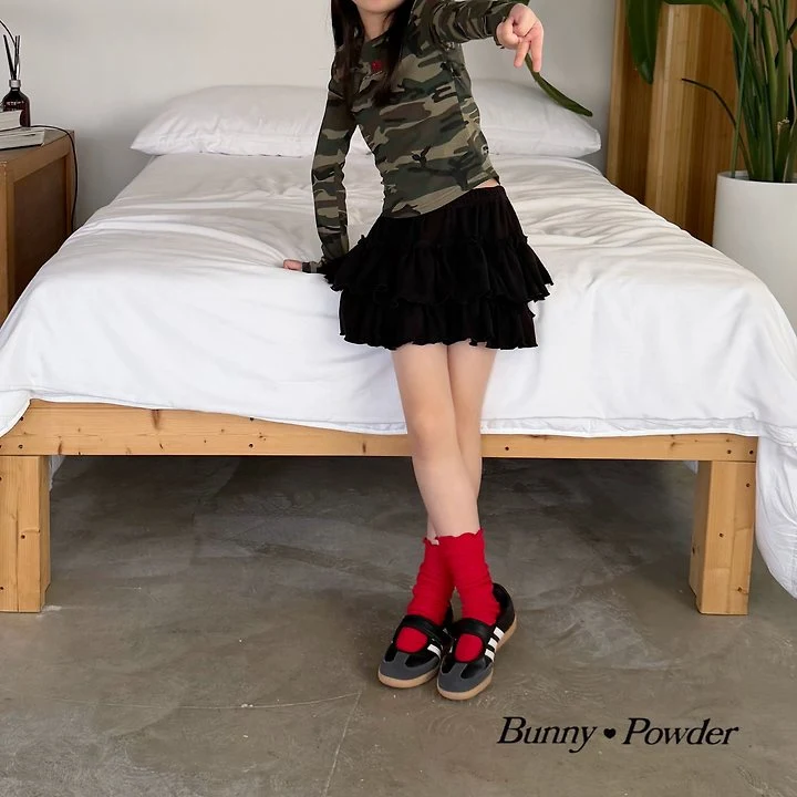 Bunny Powder - Korean Children Fashion - #magicofchildhood - Waffle Cancan Bloomer Pants - 10