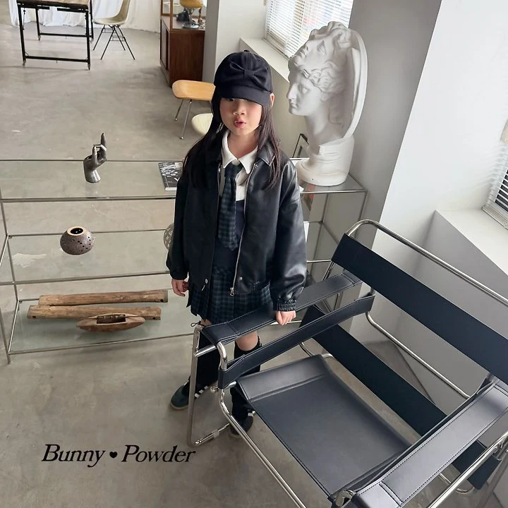 Bunny Powder - Korean Children Fashion - #magicofchildhood - Vegan Leather Jumper - 8