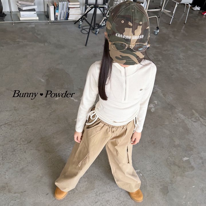 Bunny Powder - Korean Children Fashion - #magicofchildhood - Annie Half Zip-up Tee - 8