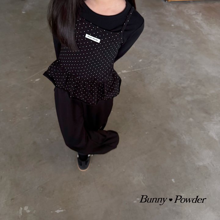 Bunny Powder - Korean Children Fashion - #littlefashionista - Dot Layered Sleeveless - 4
