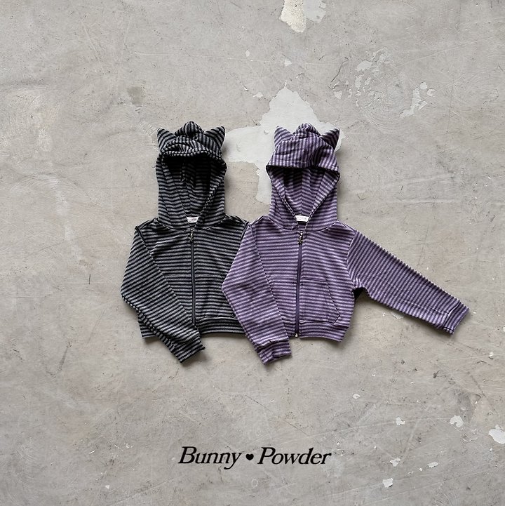 Bunny Powder - Korean Children Fashion - #minifashionista - Minami Hood Zip-up