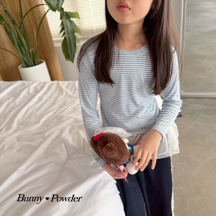 Bunny Powder - Korean Children Fashion - #minifashionista - Cha Stripe Tee - 8