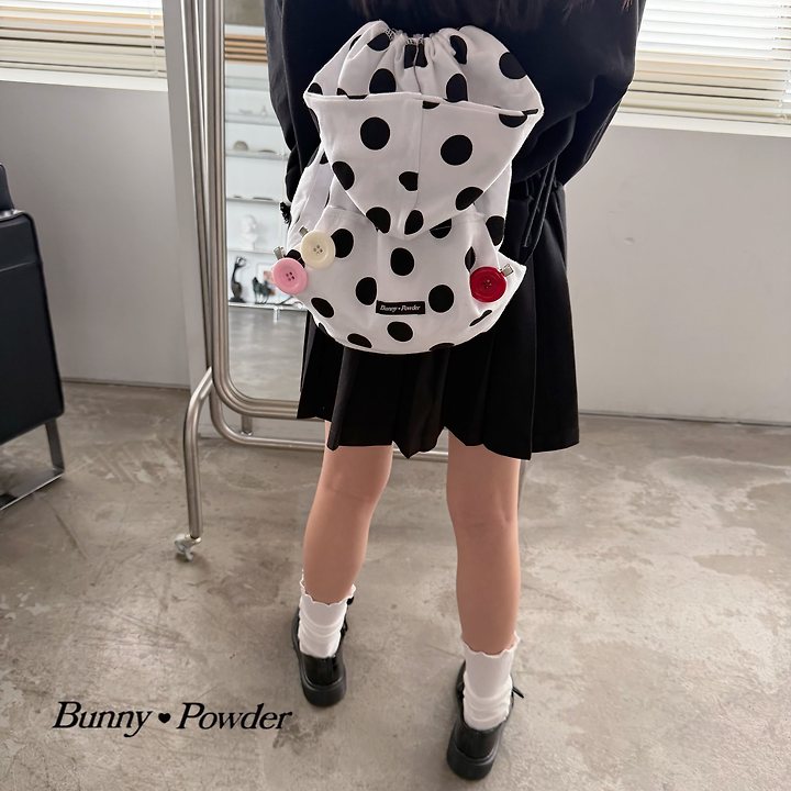 Bunny Powder - Korean Children Fashion - #minifashionista - Dot Hood Bag - 10