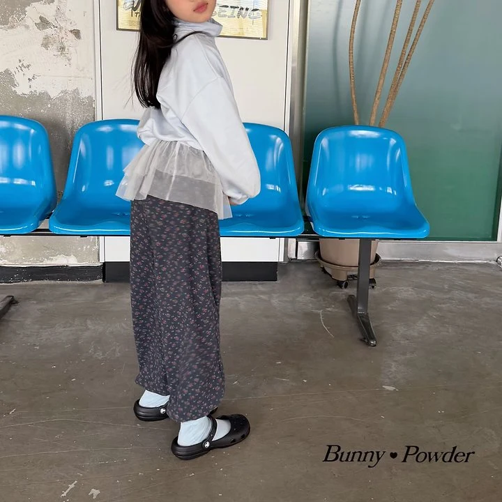 Bunny Powder - Korean Children Fashion - #prettylittlegirls - Garden Jogger Pants - 10