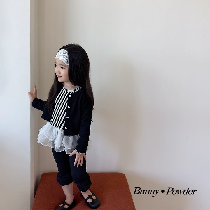 Bunny Powder - Korean Children Fashion - #prettylittlegirls - Heart Button Cardigan - 9