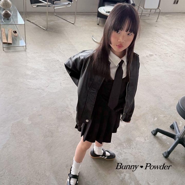Bunny Powder - Korean Children Fashion - #prettylittlegirls - Vegan Leather Jumper - 10