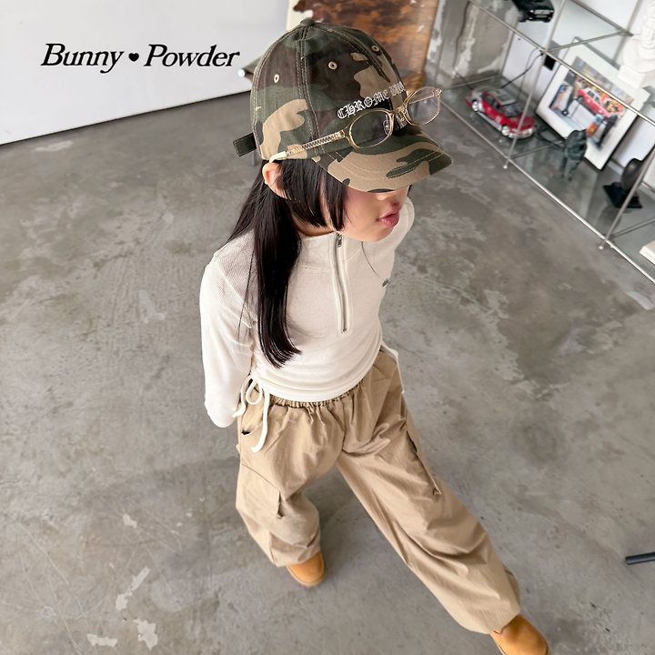 Bunny Powder - Korean Children Fashion - #prettylittlegirls - Annie Half Zip-up Tee - 10
