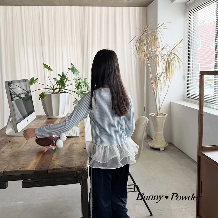 Bunny Powder - Korean Children Fashion - #stylishchildhood - Cha Stripe Tee - 12