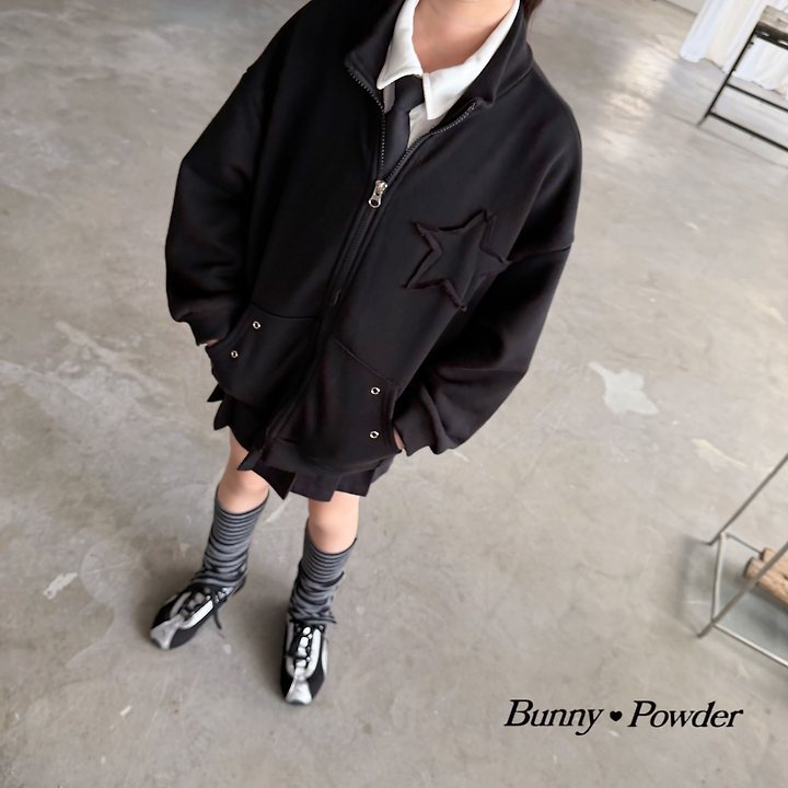 Bunny Powder - Korean Children Fashion - #stylishchildhood - Star Zip-up Jacket - 6