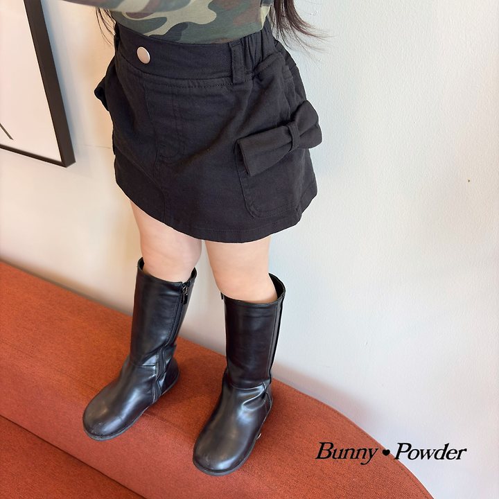 Bunny Powder - Korean Children Fashion - #stylishchildhood - Ribbon Pocket Skirt - 3
