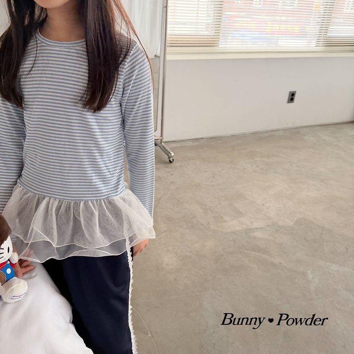 Bunny Powder - Korean Children Fashion - #todddlerfashion - Cha Stripe Tee - 10