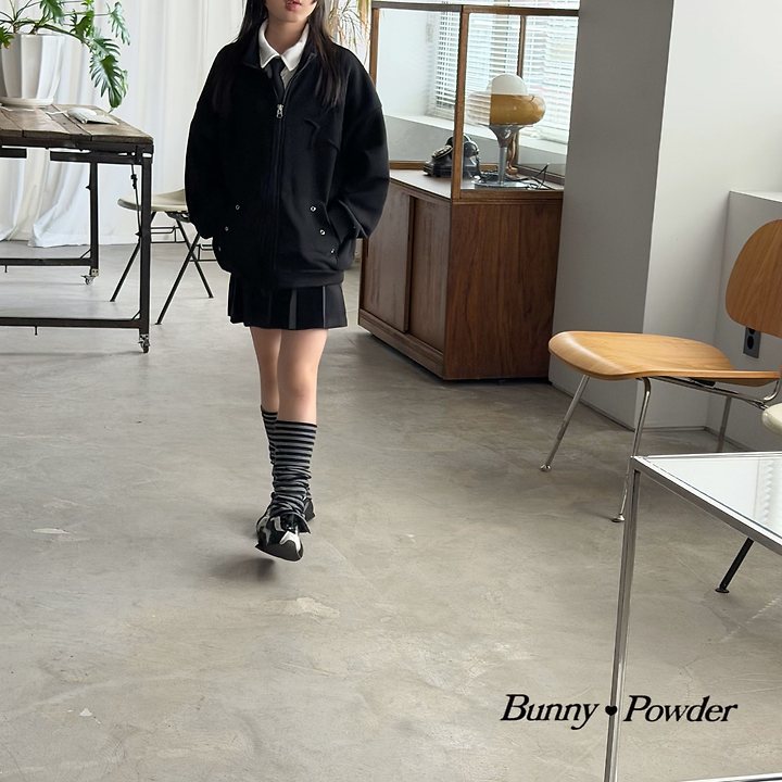 Bunny Powder - Korean Children Fashion - #prettylittlegirls - Star Zip-up Jacket - 4