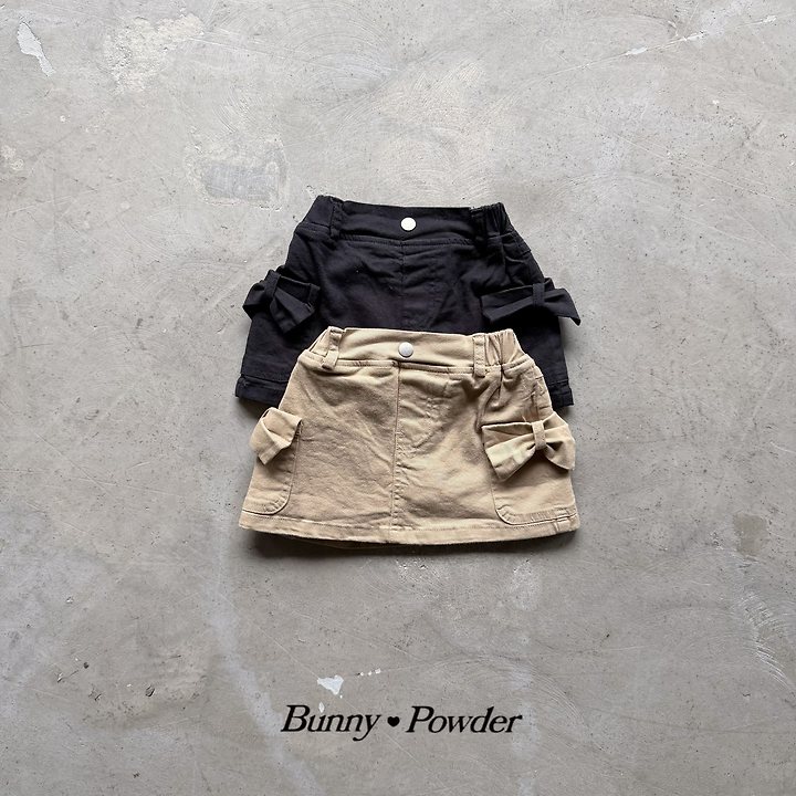 Bunny Powder - Korean Children Fashion - #todddlerfashion - Ribbon Pocket Skirt