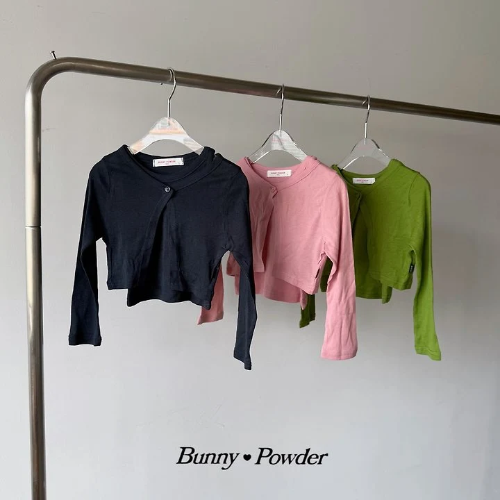 Bunny Powder - Korean Children Fashion - #todddlerfashion - Tencel Cardigan
