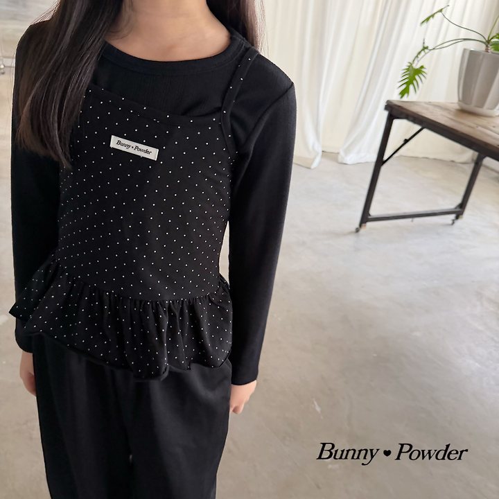 Bunny Powder - Korean Children Fashion - #toddlerclothing - Dot Layered Sleeveless - 8
