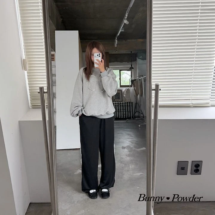 Bunny Powder - Korean Women Fashion - #momslook - Adult Ribbon Sweatshirts - 6