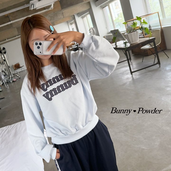 Bunny Powder - Korean Women Fashion - #restrostyle - Adult Vivi Sweatshirts - 3