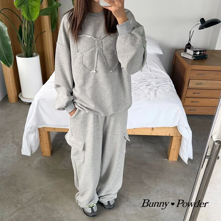 Bunny Powder - Korean Women Fashion - #womensfashion - Adult Ribbon Sweatshirts - 5