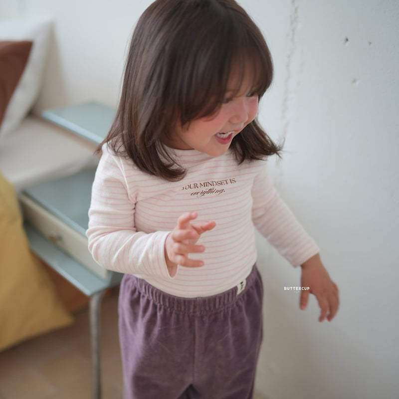 Buttercup - Korean Children Fashion - #childofig - Lettering Shirring Tee - 12