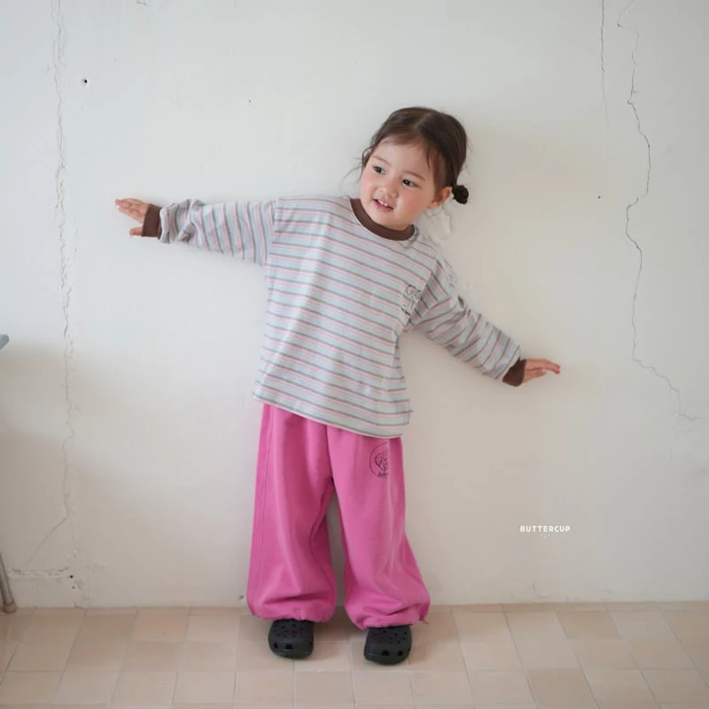 Buttercup - Korean Children Fashion - #childofig - Biddy Stripe Tee - 8