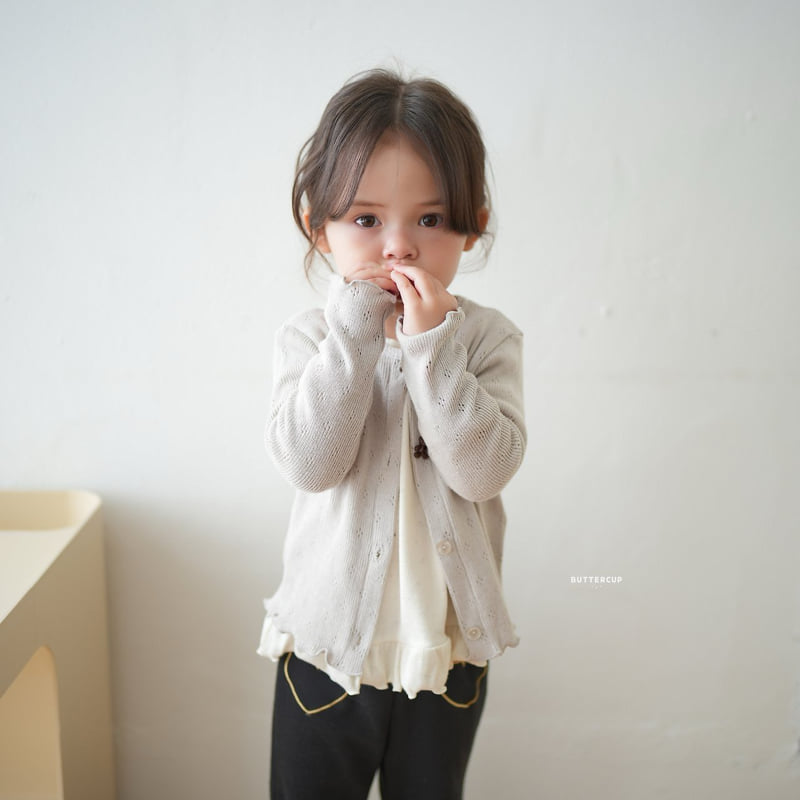 Buttercup - Korean Children Fashion - #designkidswear - Bear Eyelet Cardigan - 5