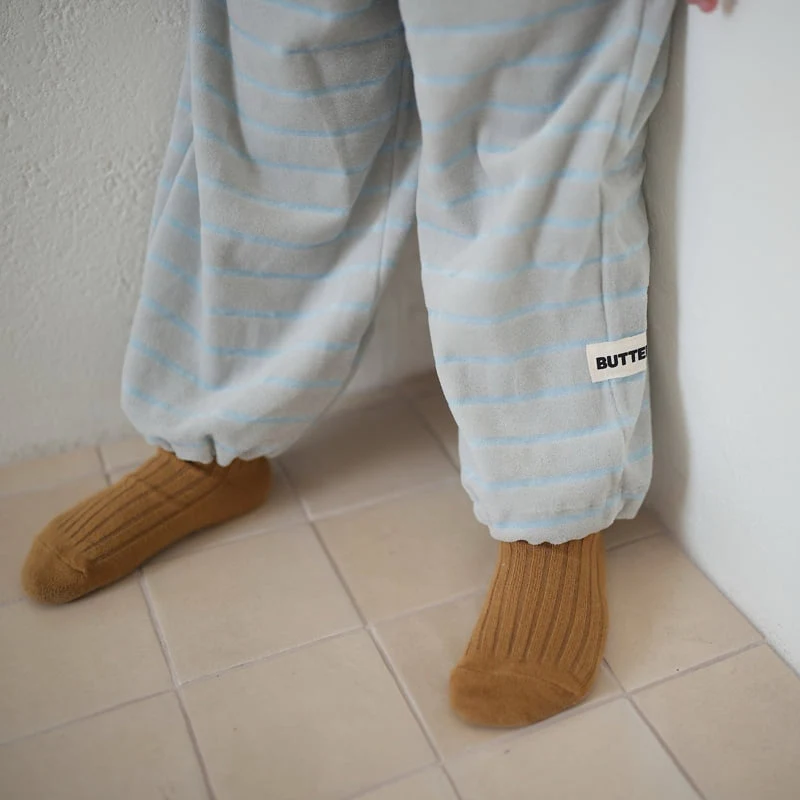 Buttercup - Korean Children Fashion - #discoveringself - Veloure Stripe Pants - 3