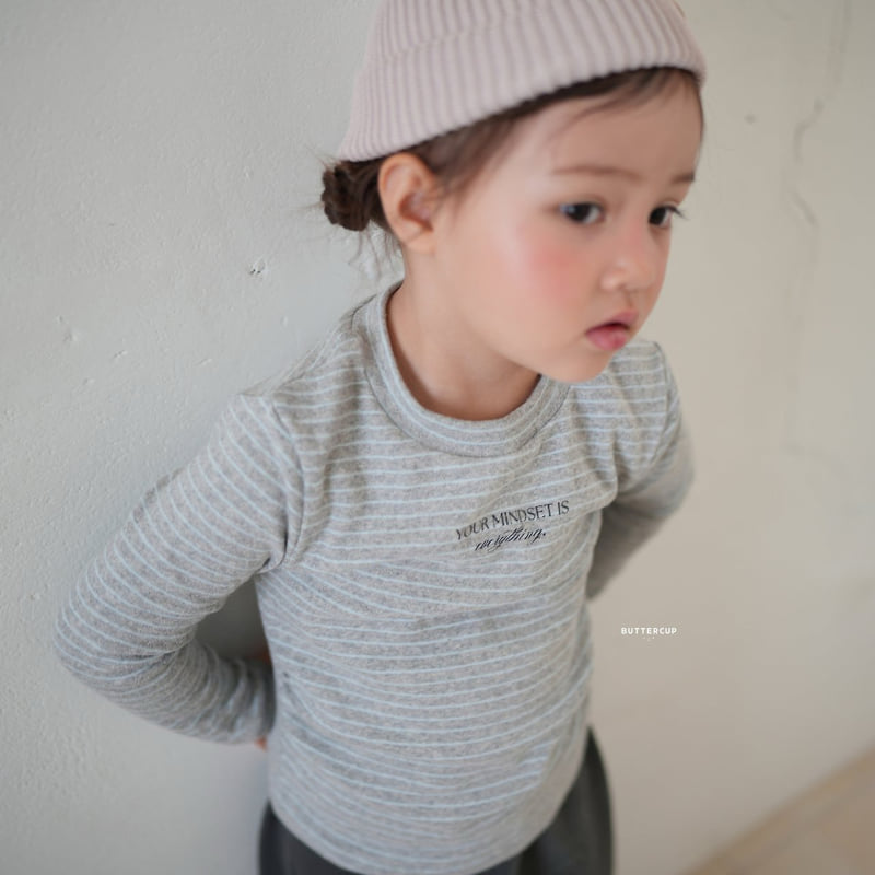 Buttercup - Korean Children Fashion - #kidsshorts - Lettering Shirring Tee