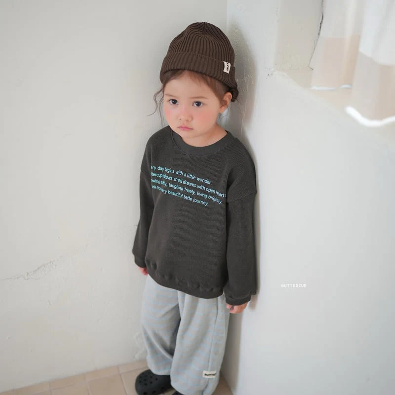 Buttercup - Korean Children Fashion - #kidzfashiontrend - Veloure Stripe Pants - 7