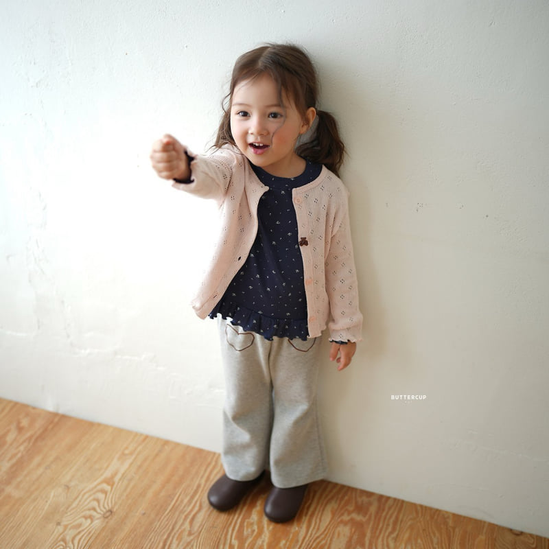 Buttercup - Korean Children Fashion - #littlefashionista - Bear Eyelet Cardigan - 12