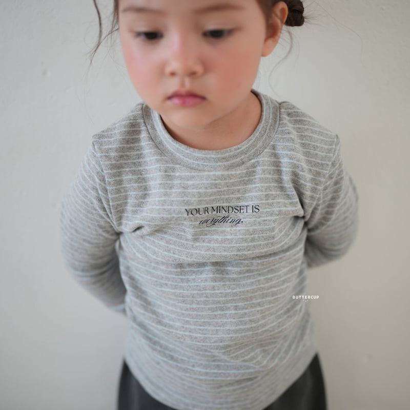 Buttercup - Korean Children Fashion - #magicofchildhood - Lettering Shirring Tee - 6