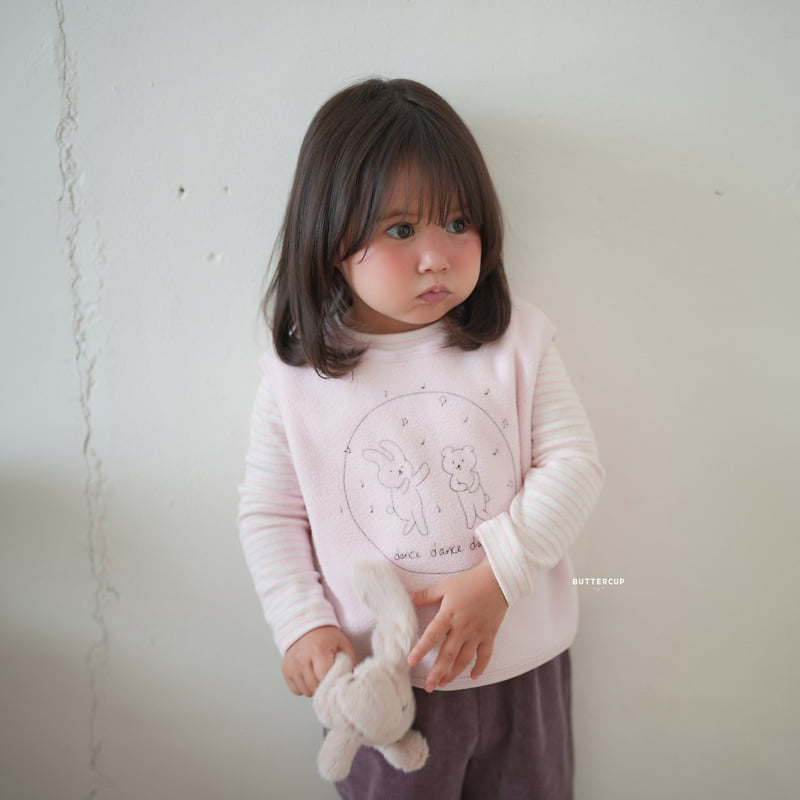 Buttercup - Korean Children Fashion - #prettylittlegirls - Lettering Shirring Tee - 8