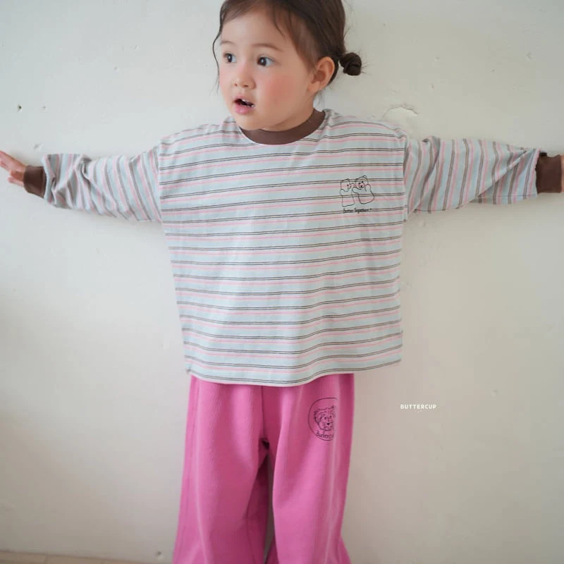 Buttercup - Korean Children Fashion - #stylishchildhood - Biddy Stripe Tee - 7