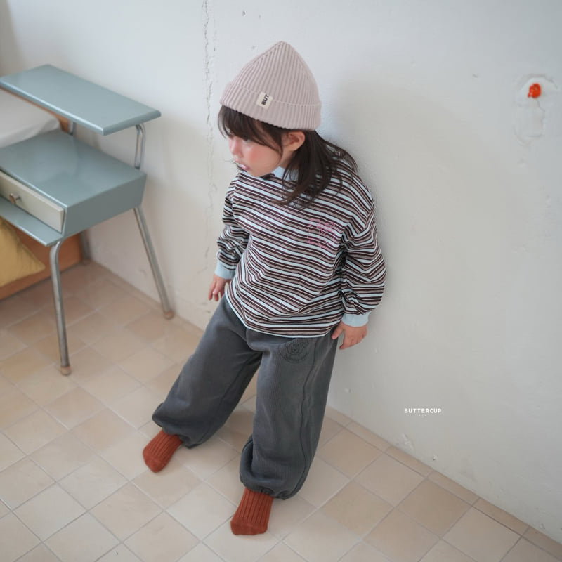 Buttercup - Korean Children Fashion - #todddlerfashion - Biddy Stripe Tee - 5