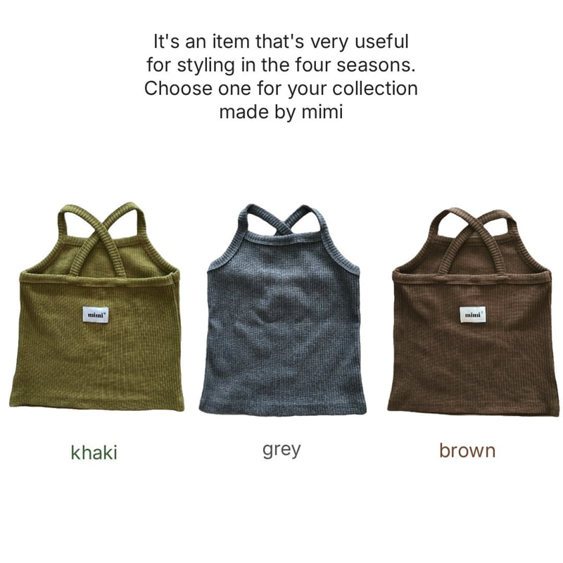 Bymimi - Korean Children Fashion - #childofig - Label Sleeveless