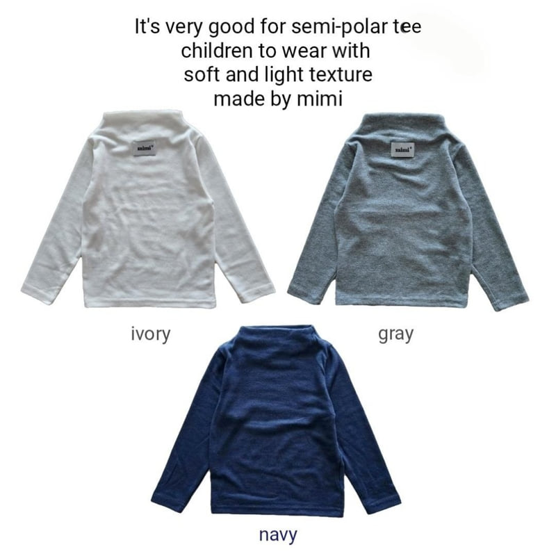 Bymimi - Korean Children Fashion - #childofig - Som Half Turtleneck Tee