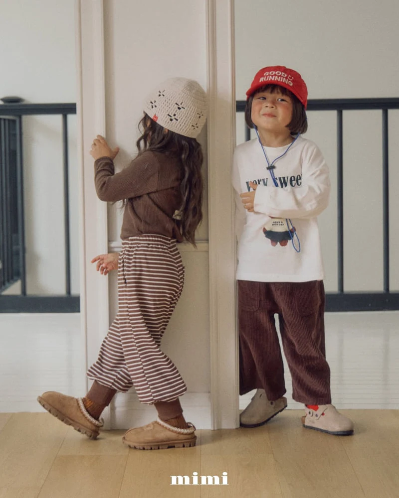 Bymimi - Korean Children Fashion - #fashionkids - Bubble Corduroy Pants - 6