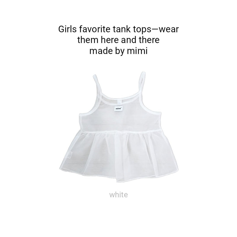 Bymimi - Korean Children Fashion - #kidsshorts - Organza Sleeveless